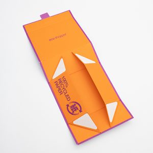 box magnetica arancione viola